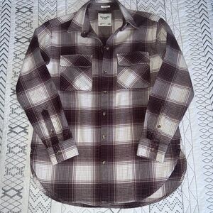 A&F button down shacket